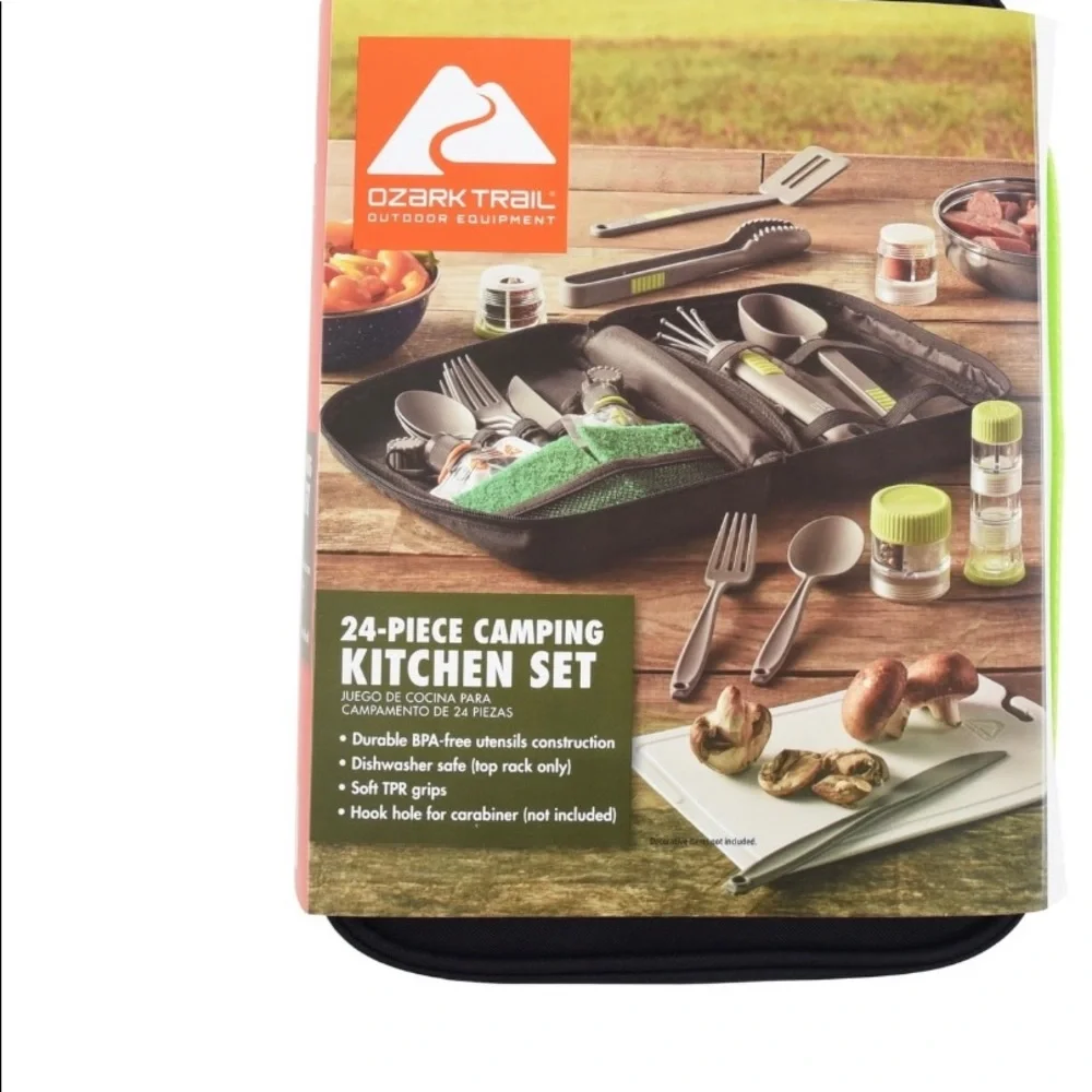Brand new Ozark Trail 24 Pieces Plastic Camping Mess Kit - Picture 3 of 6